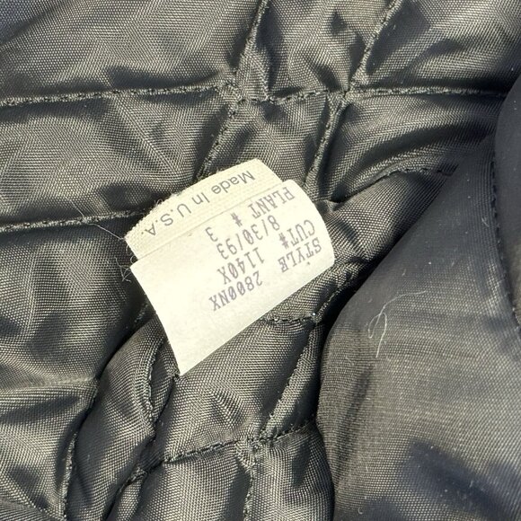 Vintage Pine River Fire Dept Jacket Mens Medium Birdie Bomber Black 90s - Picture 8 of 11